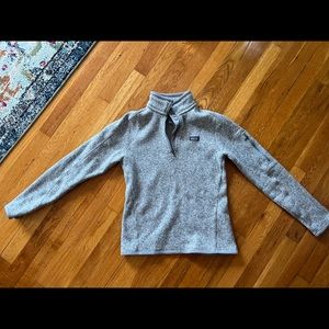 Grey Patagonia quarter zip Better Sweater fleece women’s size S